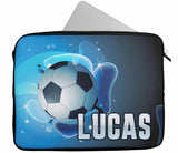 Personalised Any Name Football Design Laptop Case Sleeve Tablet Bag 77