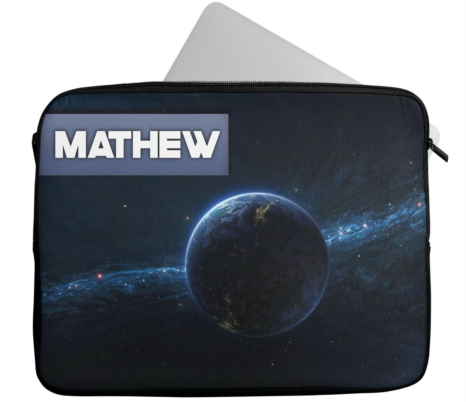 Personalised Any Name Space Design Laptop Case Sleeve Tablet Bag 49