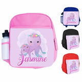 Personalised Kids Backpack Any Name Fish Design Boys Girls kids School Bag 11