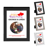 Personalised Anniversary Wooden Frames Any Image Name Wedding Gift Mr and Mrs 5