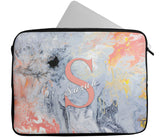 Personalised Any Name Marble Design Laptop Case Sleeve Tablet Bag 115