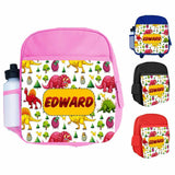 Personalised Kids Backpack Any Name Animal Design Boys Girls kid School Bag 22