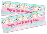 Personalised Birthday Banners Generic Design Children Kids Party Decoration 230