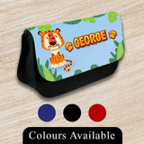 Personalised Pencil Case Animal Girls Boys Stationary Kids School Bag 13