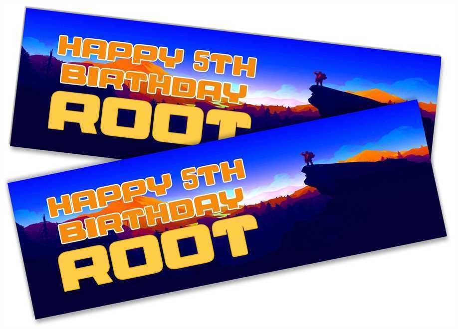 Personalised Birthday Banners Generic Design Children Kids Party Decoration 50