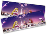 Personalised Birthday Banners Princess  Design Children Kid Party Decoration 72