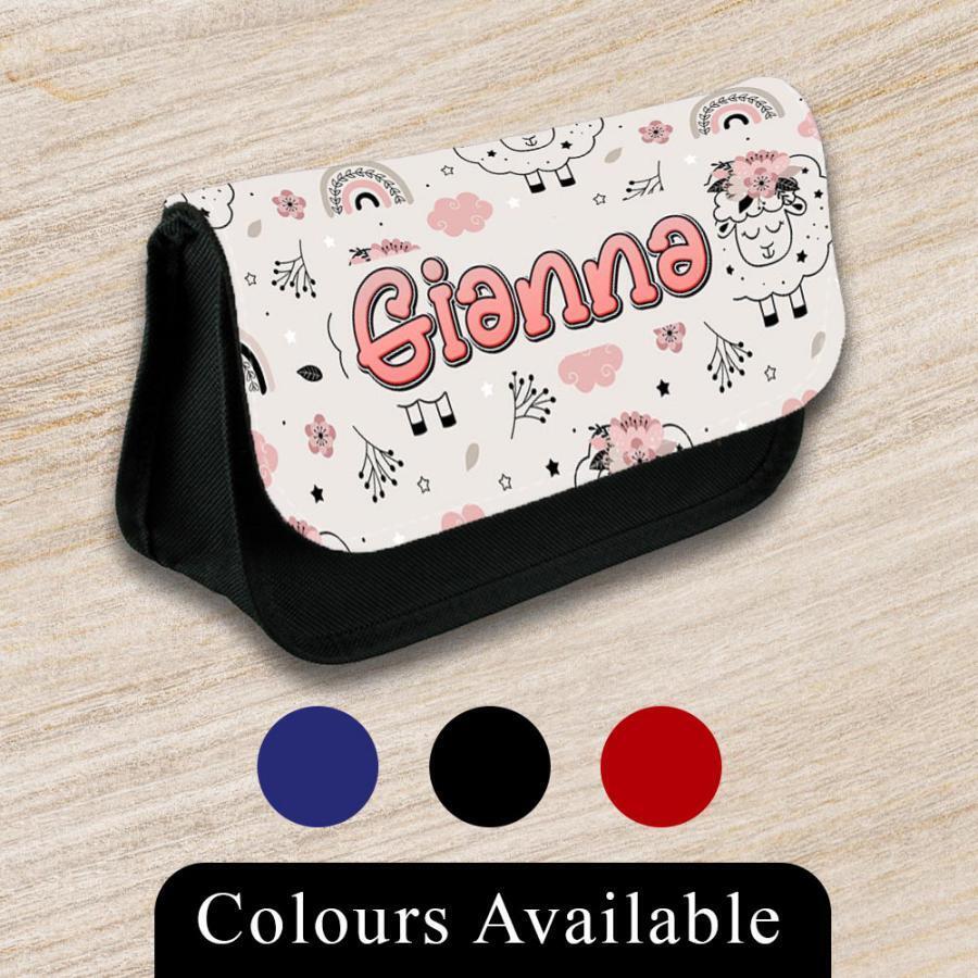 Personalised Pencil Case Generic Girls Boys Stationary Kids School Bag 25