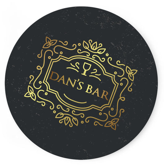 Personalised Any Name Bar Coaster Beer Home Pub Cafe Occasion Gift Idea 36