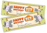 Personalised Birthday Banners Generic Design Children Kids Party Decoration 244