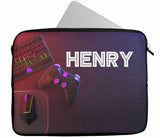 Personalised Any Name Gaming Design Laptop Case Sleeve Tablet Bag 81