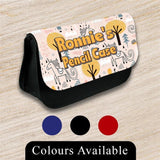 Personalised Pencil Case Generic Girls Boys Stationary Kids School Bag 43