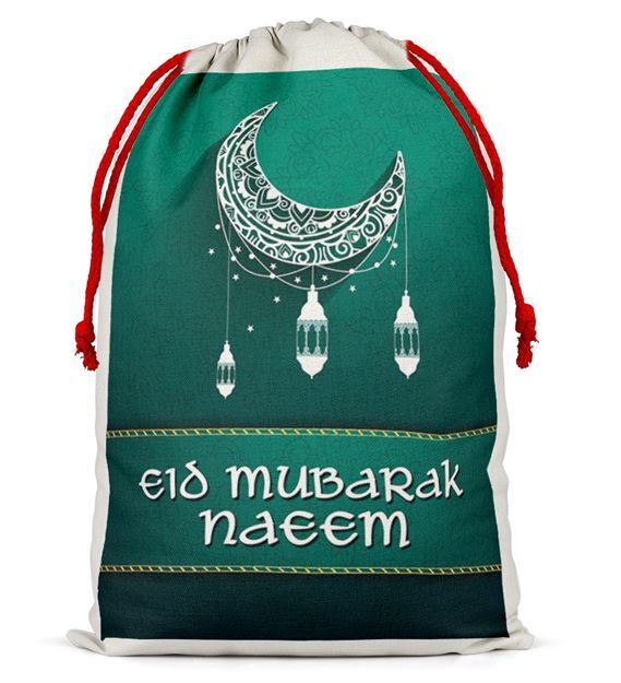 Personalised Eid Sack Bag Boy Girl eid Gift idea Stocking Bag 11