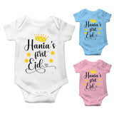 Personalised Eid Baby Vest Baby grow Little baby body suit 3