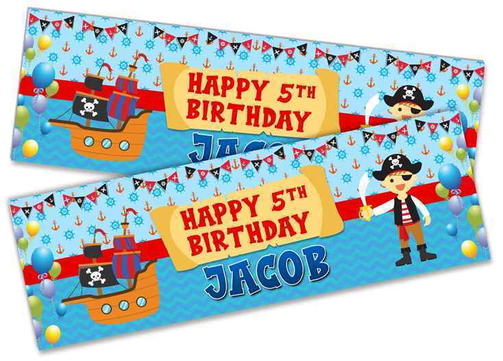 Personalised Birthday Banners Generic Design Children Kids Party Decoration 230