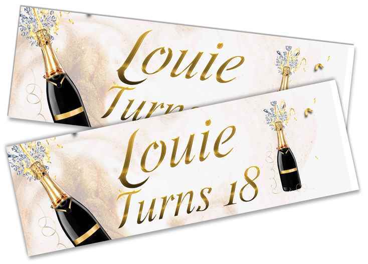 Personalised Birthday Banners Party Design Kids adult Party Decoration 171