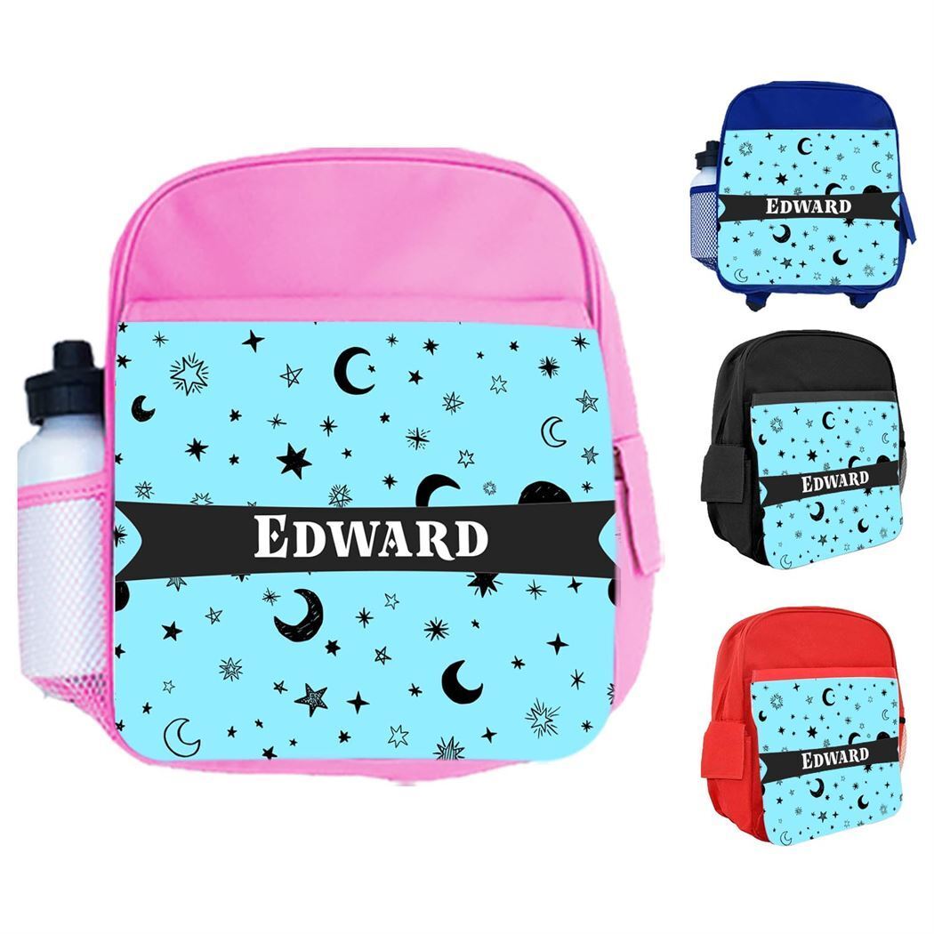 Personalised Kids Backpack Any Name Generic Design Boys Girls kid School Bag 48