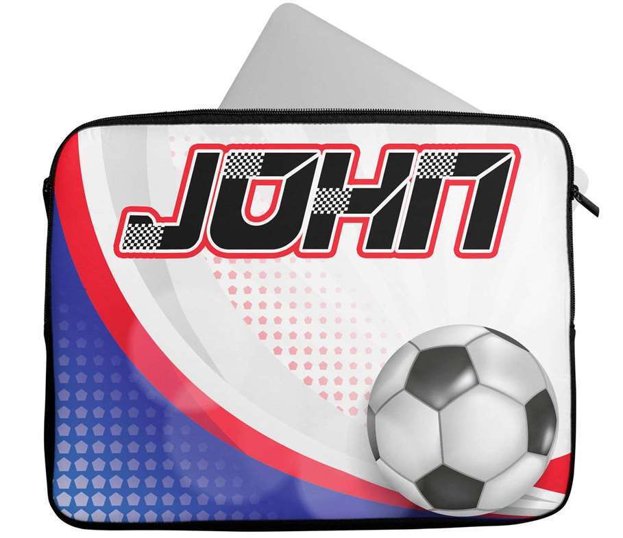 Personalised Any Name Football Design Laptop Case Sleeve Tablet Bag 21