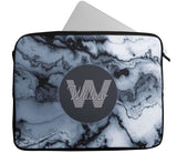 Personalised Any Name Marble Design Laptop Case Sleeve Tablet Bag 34