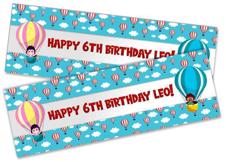 Personalised Birthday Banners Generic Design Children Kids Party Decoration 230