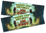 Personalised Birthday Banners Jungle Design Children Kids Party Decoration 51