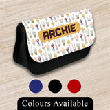 Personalised Pencil Case Generic Girls Boys Stationary Kids School Bag 35