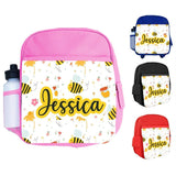 Personalised Kids Backpack Any Name Generic Design Boys Girls kid School Bag 48