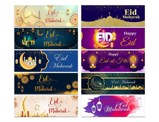 Eid Mubarak Banners Children Kids Adults Party Decoration idea 263
