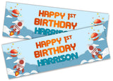 Personalised Birthday Banners Generic Design Children Kids Party Decoration 252