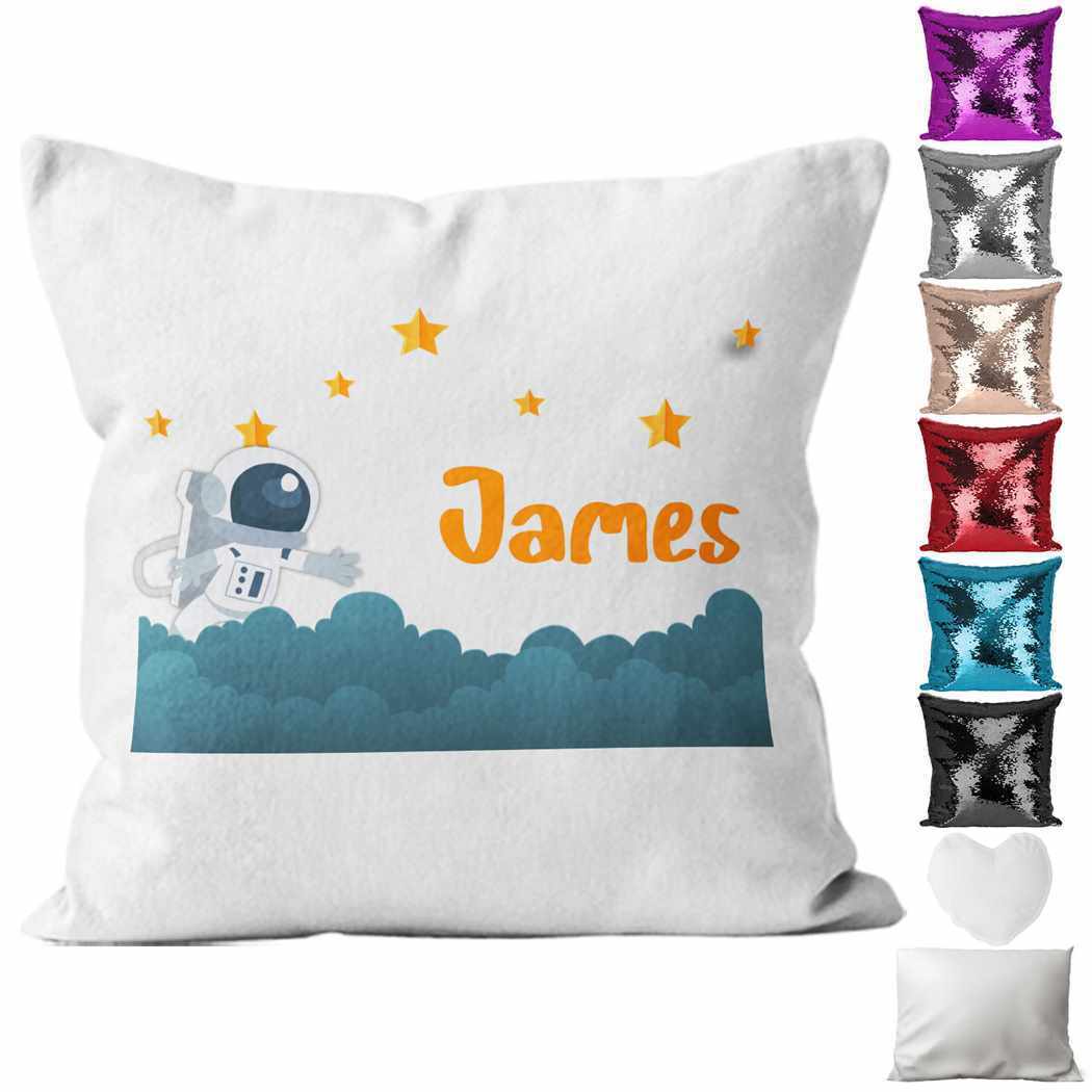 Personalised Cushion Space Sequin Cushion Pillow Printed Birthday Gift 63