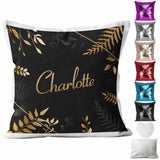 Personalised Cushion Floral Sequin Cushion Pillow Printed Birthday Gift 22
