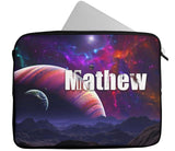 Personalised Any Name Space Design Laptop Case Sleeve Tablet Bag 49