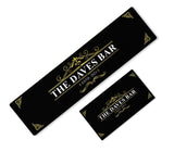 Personalised Any Text Beer Mat Label Bar Runner Ideal Home Pub Cafe Occasion 17