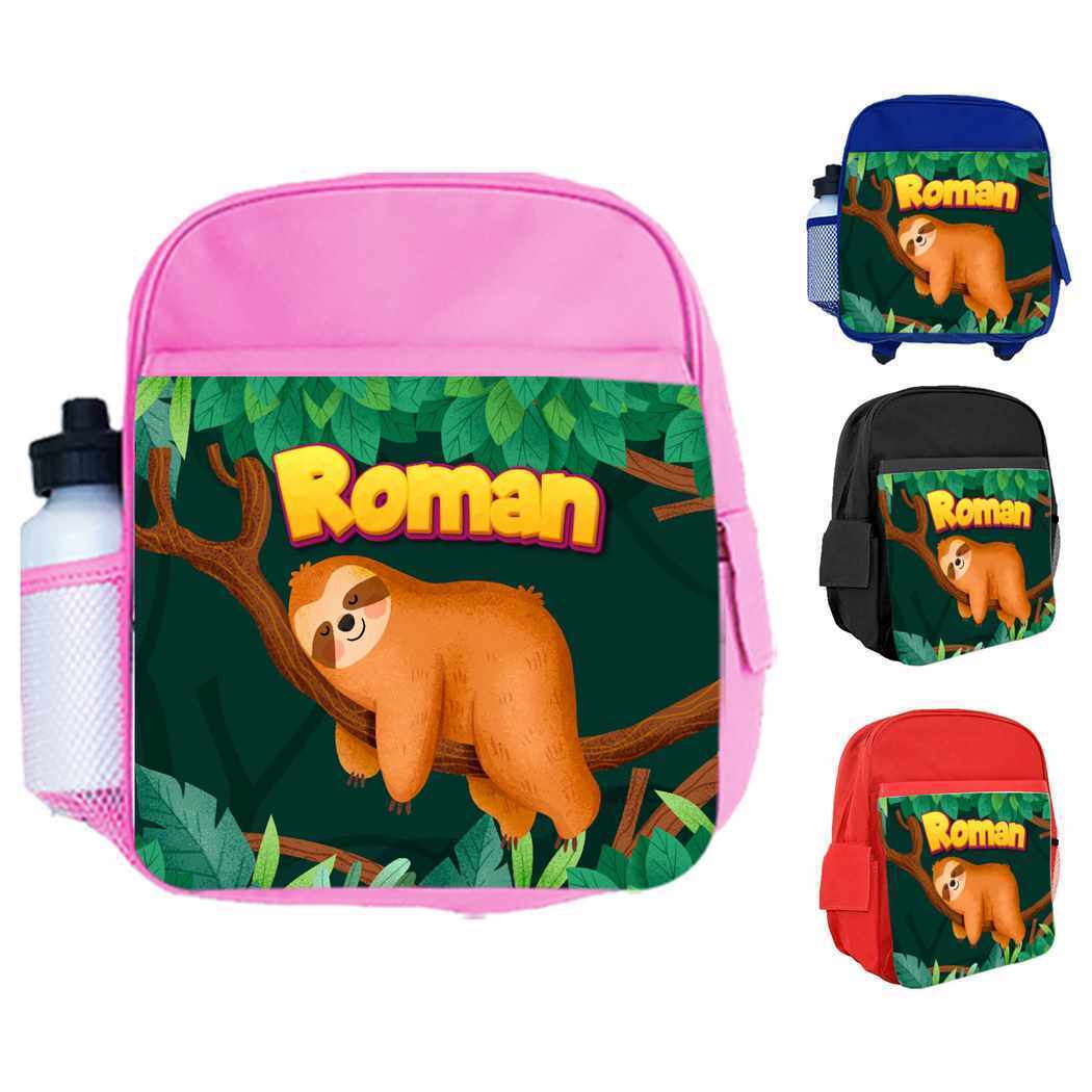 Personalised Kids Backpack Any Name Animal Design Boys Girls kid School Bag 20