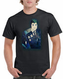 New Unisex Doctor Who David Tennant Tardis Short Sleeve Novelty T-Shirt Black 