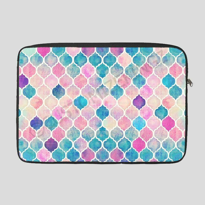 Girly Watercolour Design Symetrical Laptop Sleeve TabletBag Ultrabook Chromebook