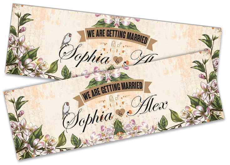 Personalised Wedding Banner Adult Party Celebration Marriage 240