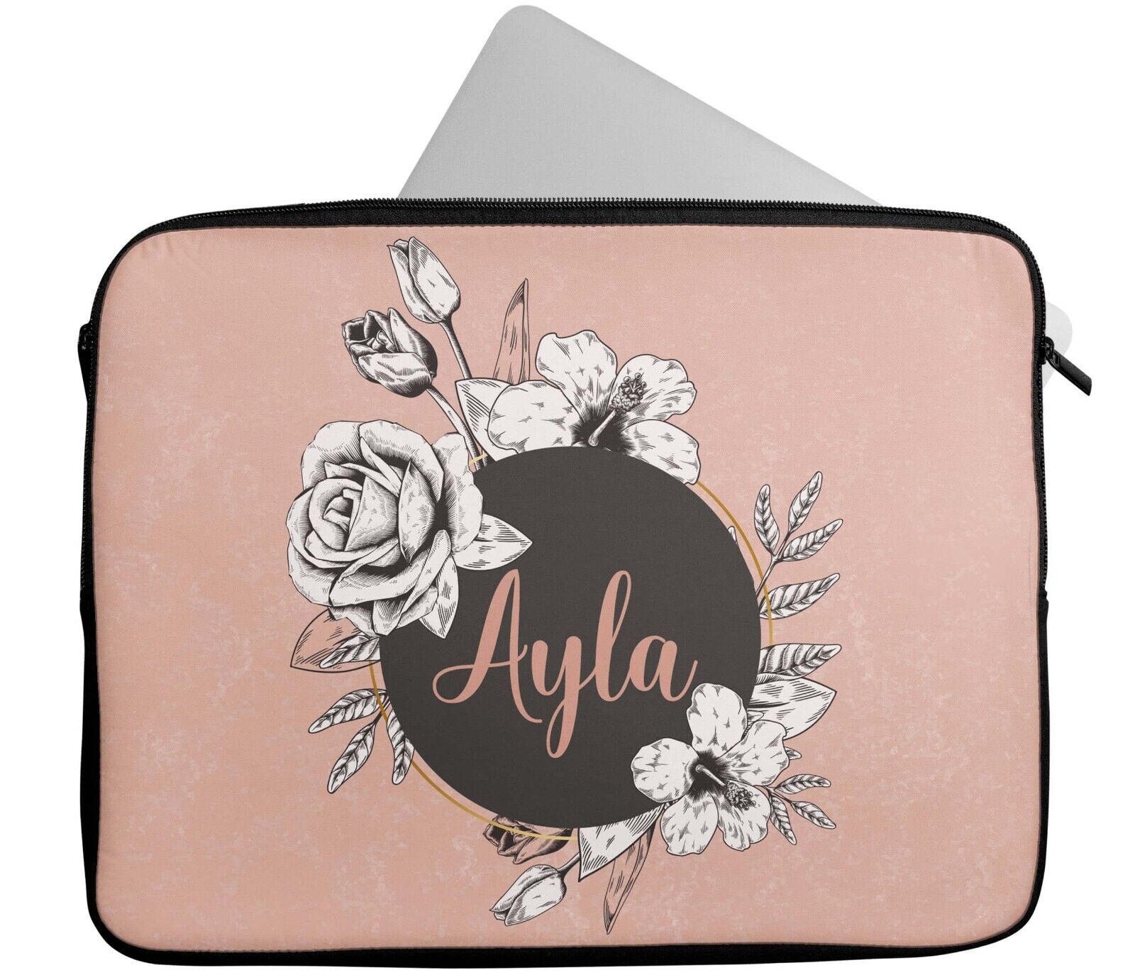 Personalised Any Name Patterned Design Laptop Case Sleeve Tablet Bag 12