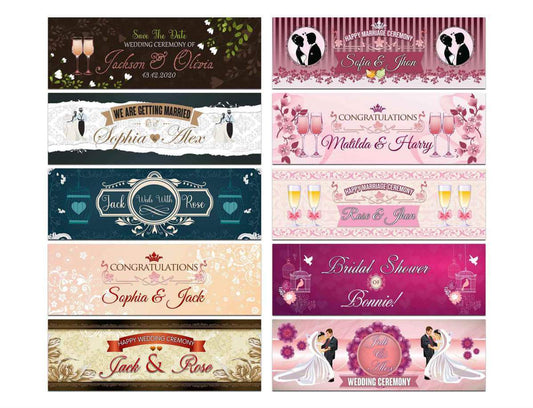 Personalised Wedding Banner Adult Party Celebration Marriage 241
