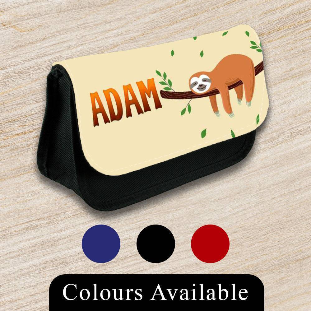 Personalised Pencil Case Animal Girls Boys Stationary Kids School Bag 15