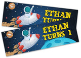 Personalised Birthday Banners Generic Design Children Kids Party Decoration 251