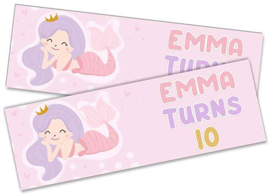 Personalised Birthday Banners Generic Design Children Kids Party Decoration 233