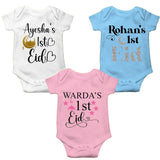 Personalised Eid Baby Vest Baby grow Little baby body suit 1