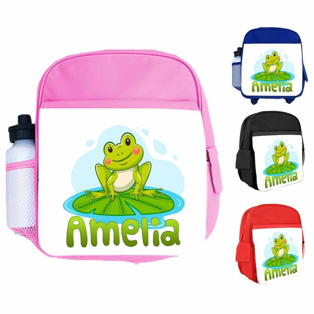 Personalised Kids Backpack Any Name Animal Design Boys Girls kids School Bag 12