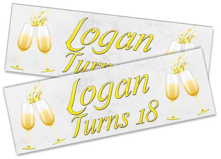 Personalised Birthday Banners Party Design Kids adult Party Decoration 171