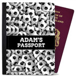 Personalised Football kids Passport Cover Holder Any Name Holiday Accessory 27