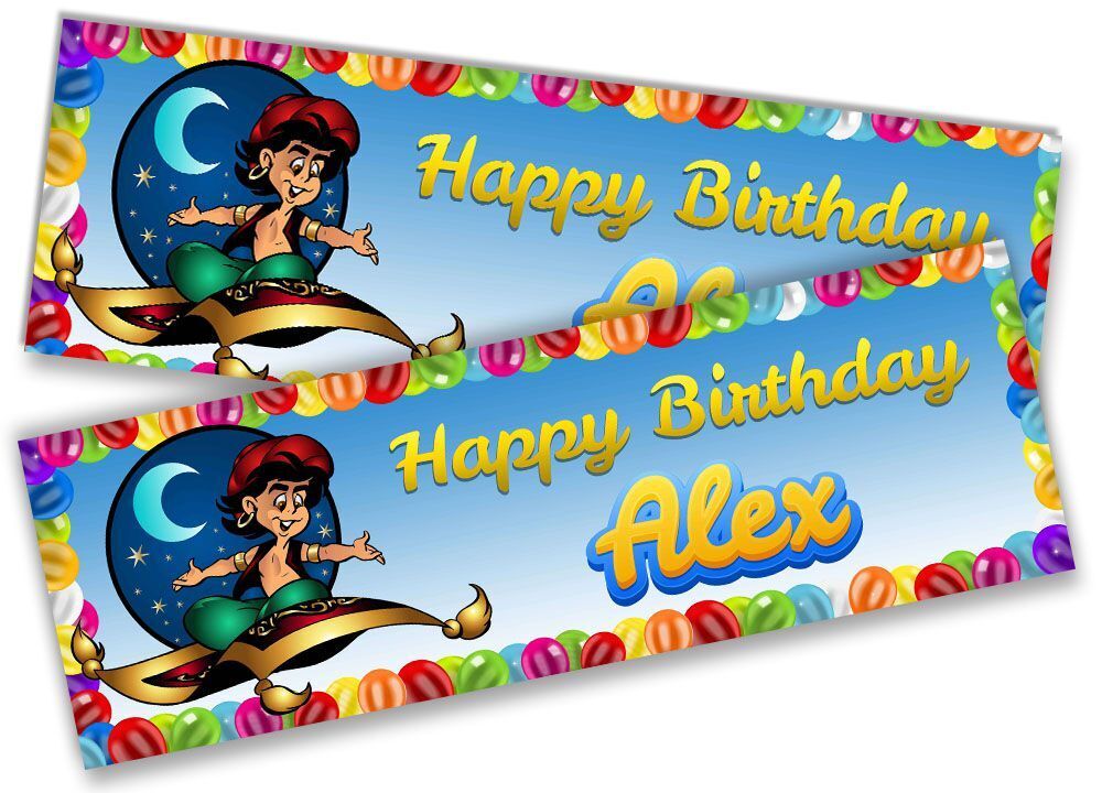 Personalised Birthday Banners Princess  Design Children Kid Party Decoration 72