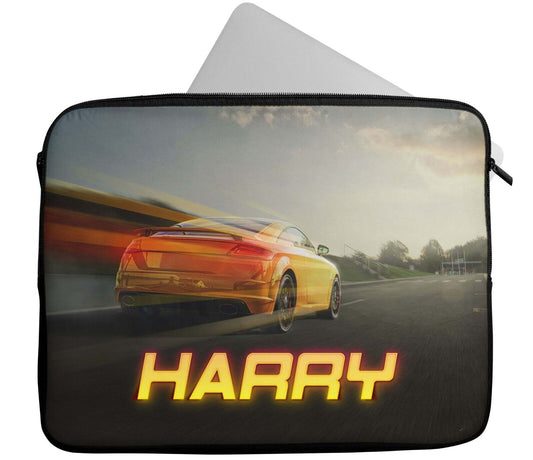 Personalised Any Name Car Design Laptop Case Sleeve Tablet Bag 16