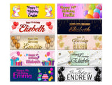 Personalised Birthday Banners Generic Design Children Kids Party Decoration 219