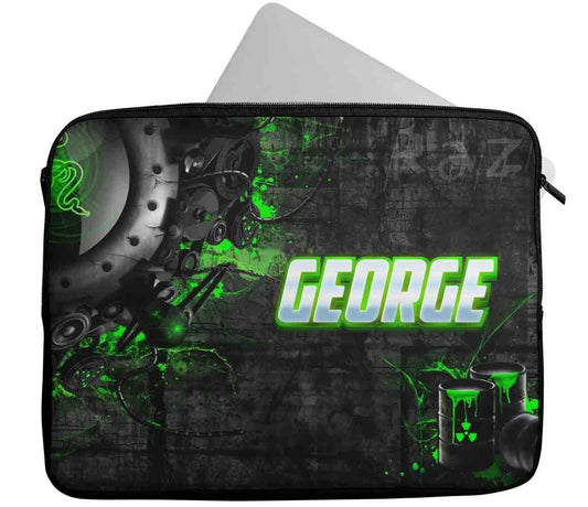 Personalised Any Name Gaming Design Laptop Case Sleeve Tablet Bag 32