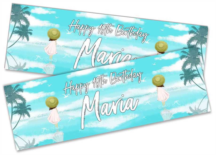 Personalised Birthday Banners Generic Design Children Kids Party Decoration 50